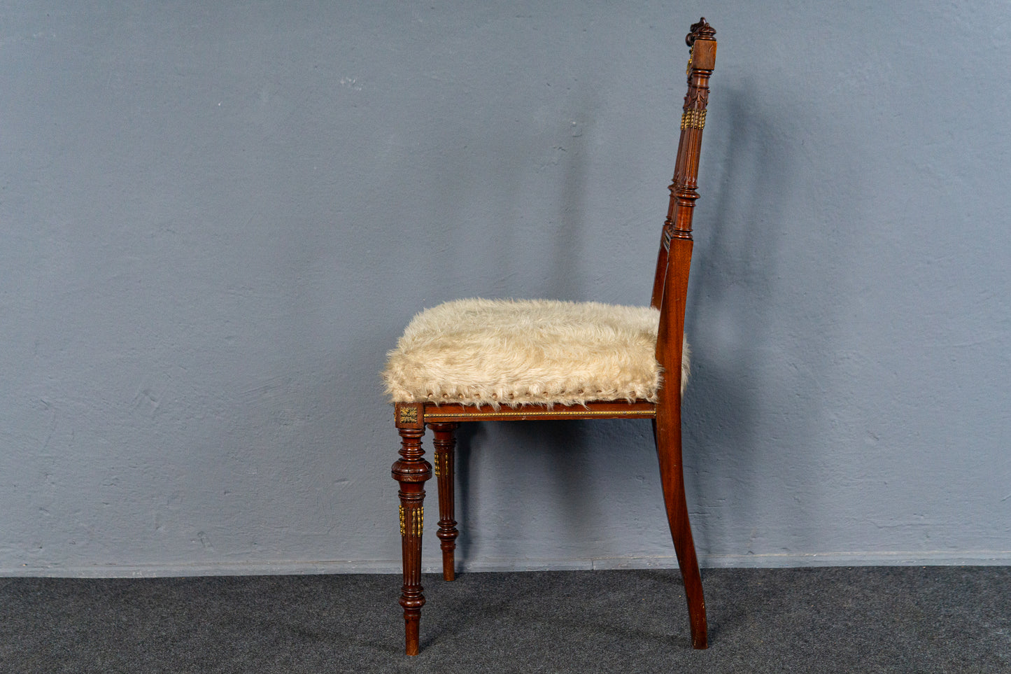 Feiner Neo Empire Stuhl, um 1880 - Sessel Sitz Chair Sofa Tisch Alt Antik MÖBLINGER