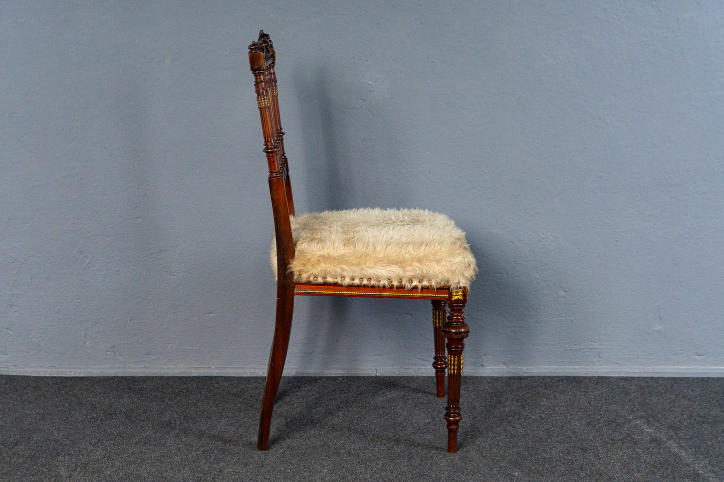 Feiner Neo Empire Stuhl, um 1880 - Sessel Sitz Chair Sofa Tisch Alt Antik MÖBLINGER