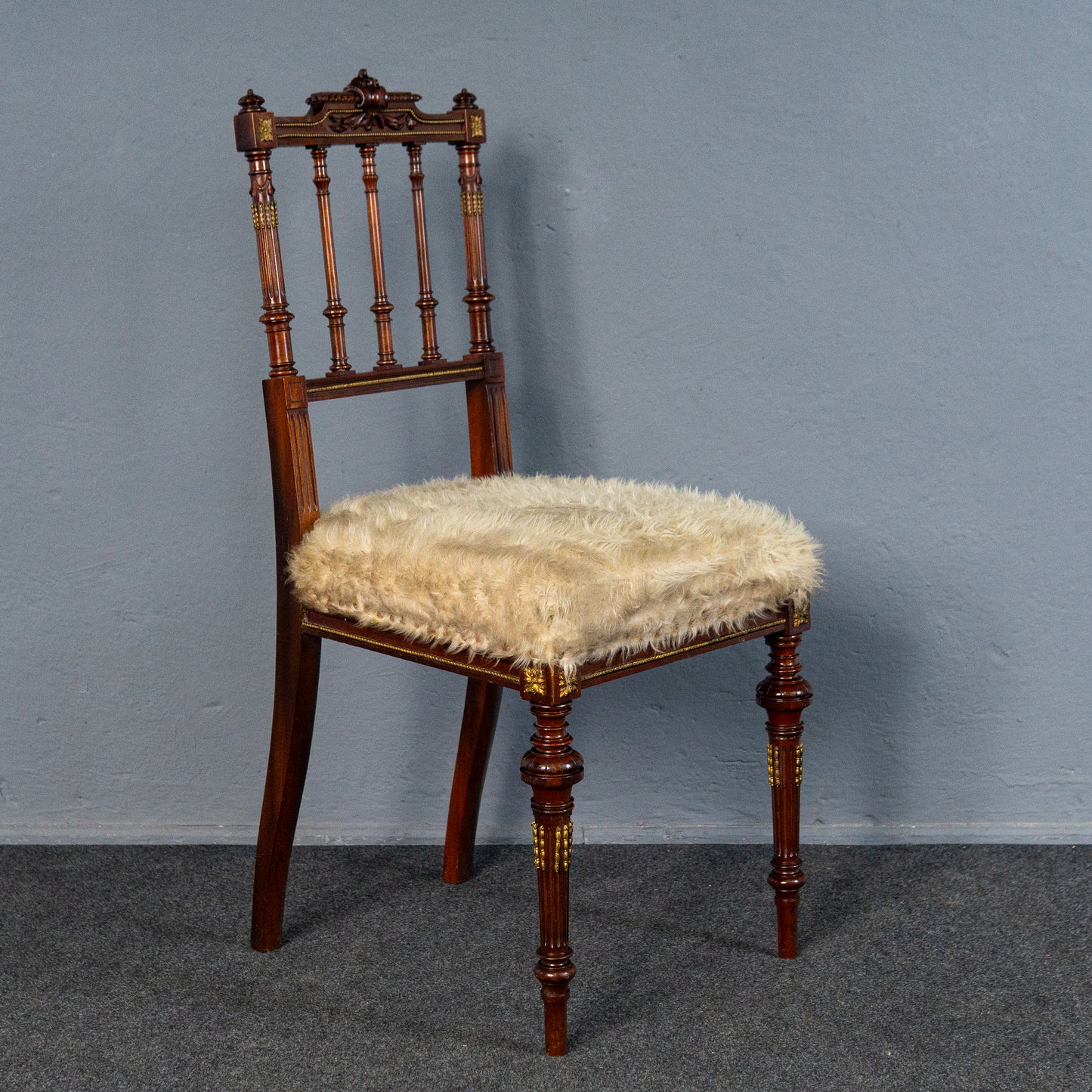 Feiner Neo Empire Stuhl, um 1880 - Sessel Sitz Chair Sofa Tisch Alt Antik MÖBLINGER