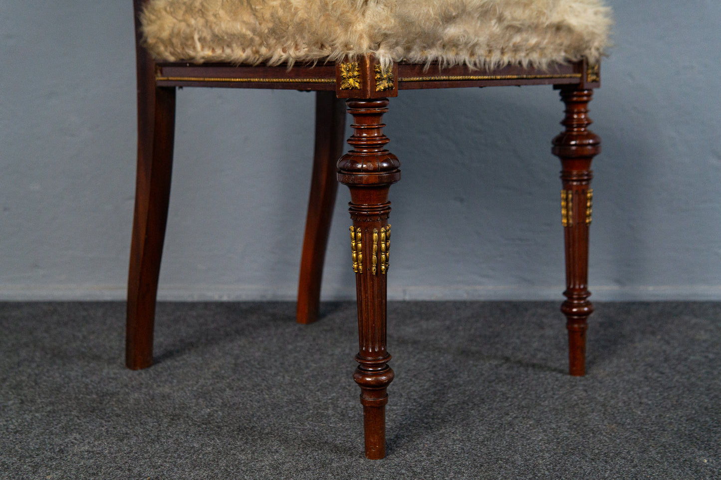 Feiner Neo Empire Stuhl, um 1880 - Sessel Sitz Chair Sofa Tisch Alt Antik MÖBLINGER