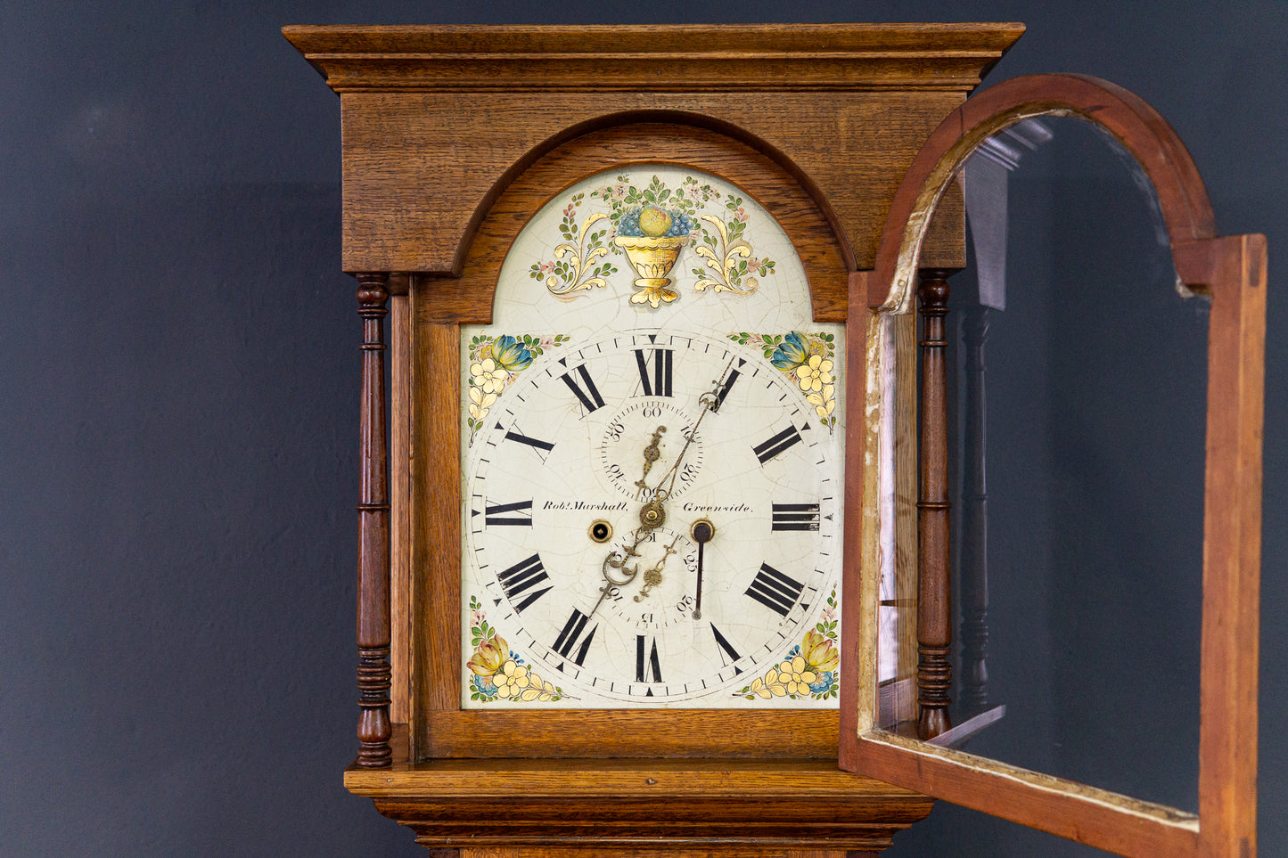 Englische Standuhr Gong Clock Uhr Kasten  Alt Antik 2211_1103