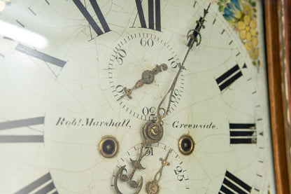 Standuhr im Englischen Stil in Eiche - erste Hälfte des 19.Jahrhunderts