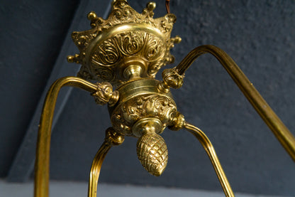 restaurierungsbedürftige Deckenleuchte im Empire Stil, 1.Hälfte des 20.Jahrhunderts - Leuchter Lampe Deckenlampe Vintage Alt Antik MÖBLINGER