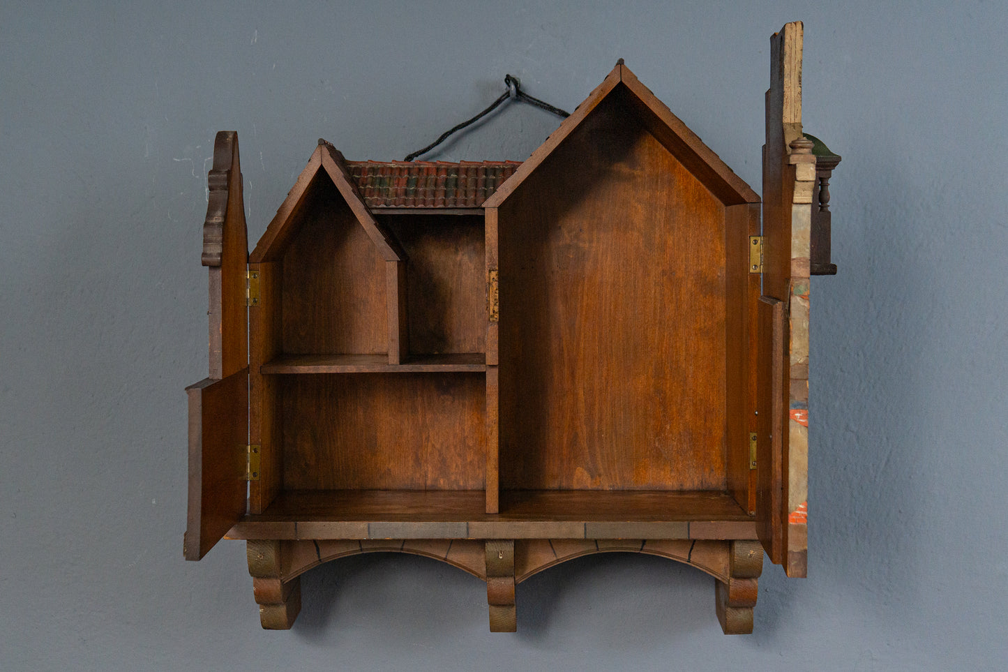 Detailreicher Dekorativer Wandschrank, um 1900 - Regal Kommode Haus Barock Alt Antik MÖBLINGER