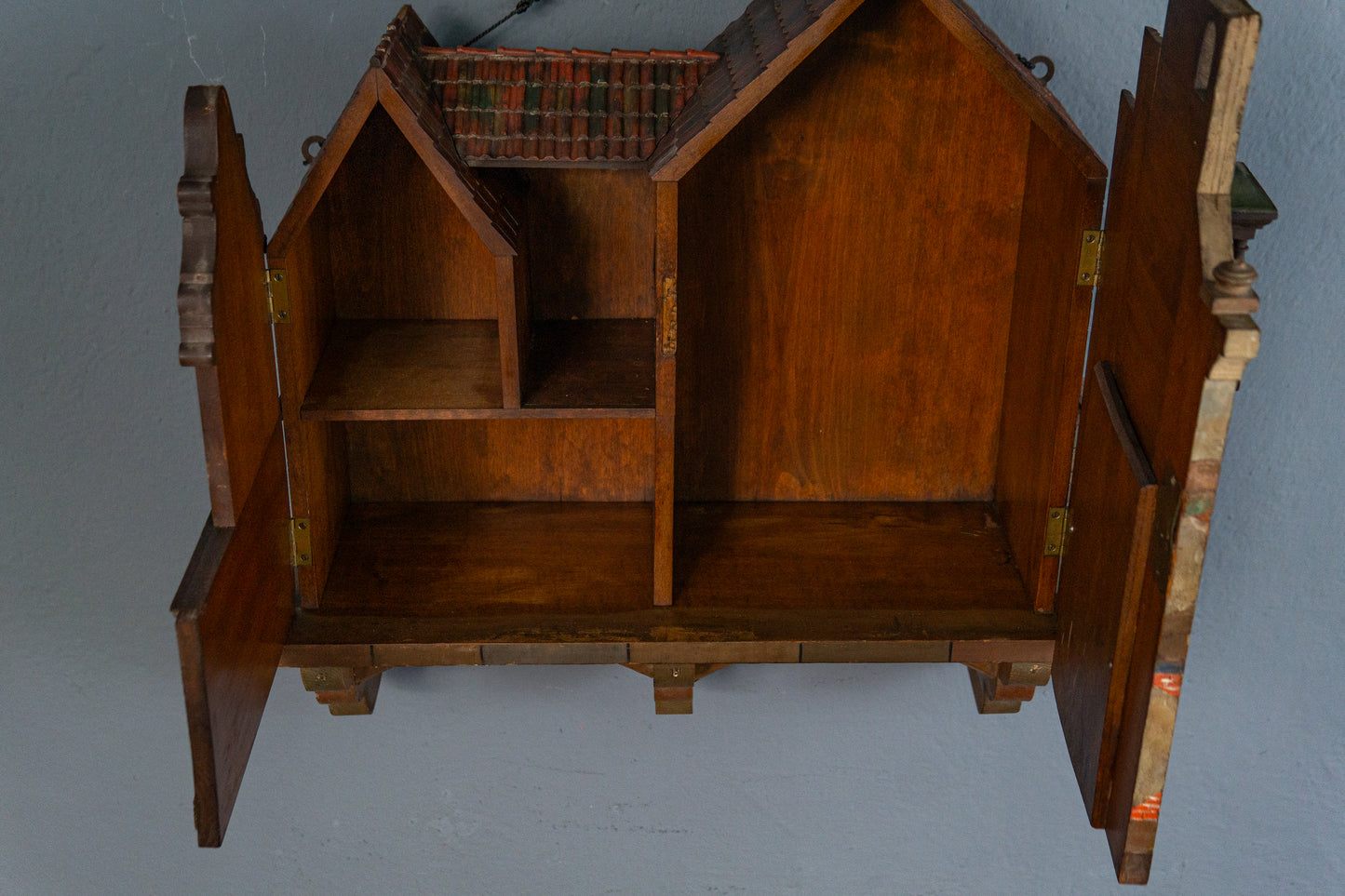 Detailreicher Dekorativer Wandschrank, um 1900 - Regal Kommode Haus Barock Alt Antik MÖBLINGER