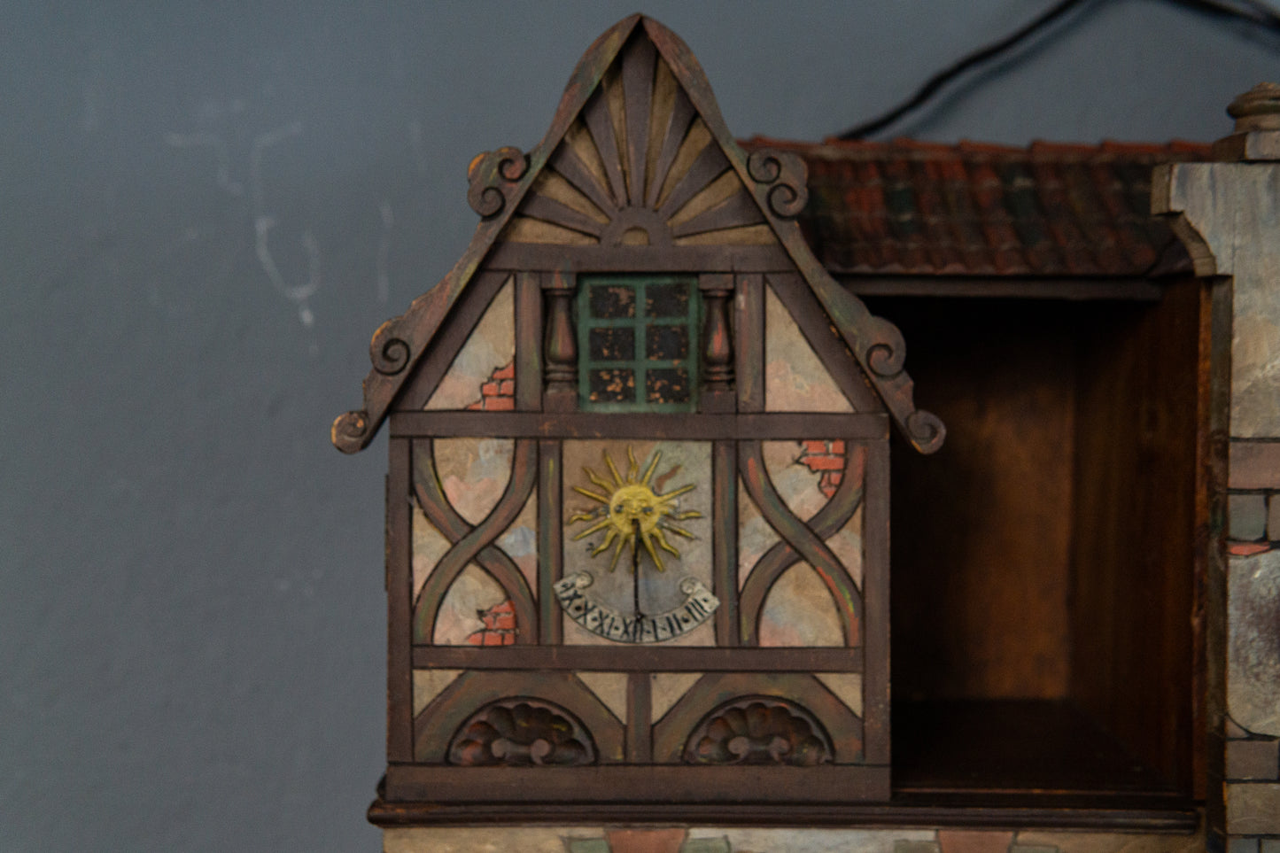Detailreicher Dekorativer Wandschrank, um 1900 - Regal Kommode Haus Barock Alt Antik MÖBLINGER