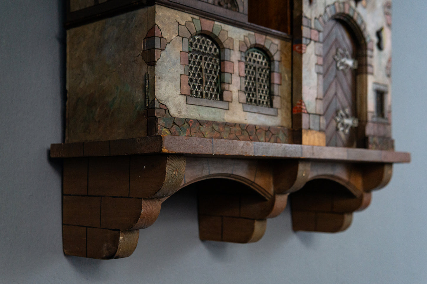 Detailreicher Dekorativer Wandschrank, um 1900 - Regal Kommode Haus Barock Alt Antik MÖBLINGER