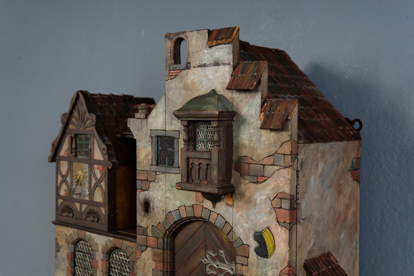 Detailreicher Dekorativer Wandschrank, um 1900 - Regal Kommode Haus Barock Alt Antik MÖBLINGER