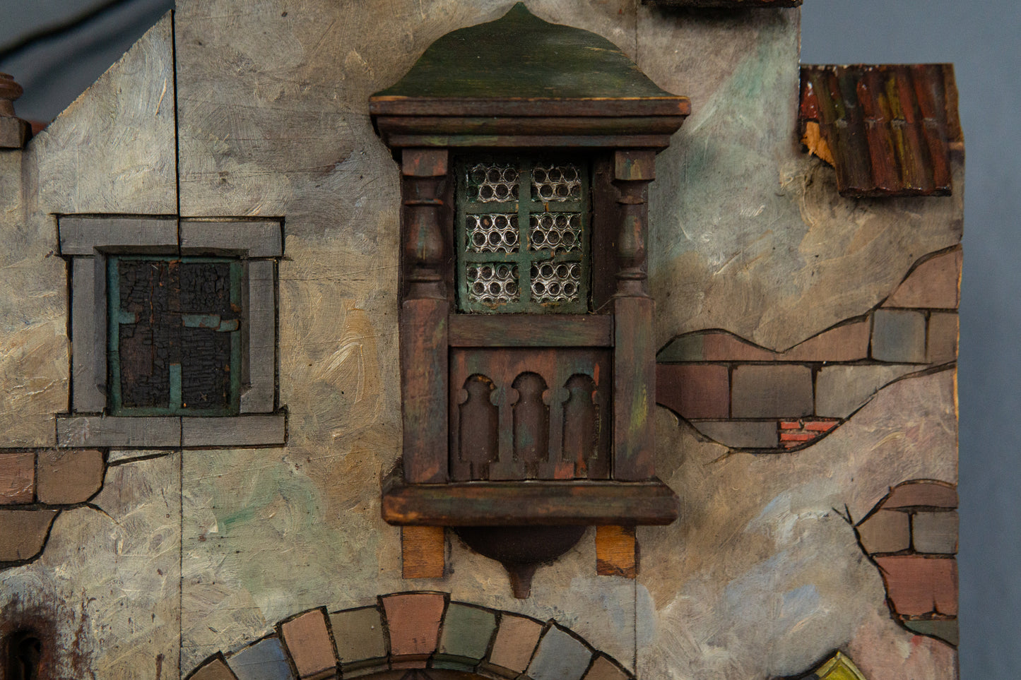 Detailreicher Dekorativer Wandschrank, um 1900 - Regal Kommode Haus Barock Alt Antik MÖBLINGER