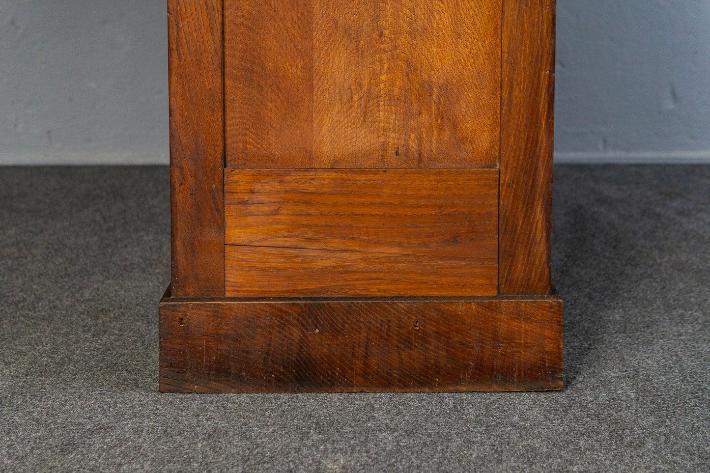 seltene französische Bibliothek aus Massivholz um 1900 - Karteikarten Regal Schrank Raumteiler Büro Kommode Vintage Alt Antik MÖBLINGER