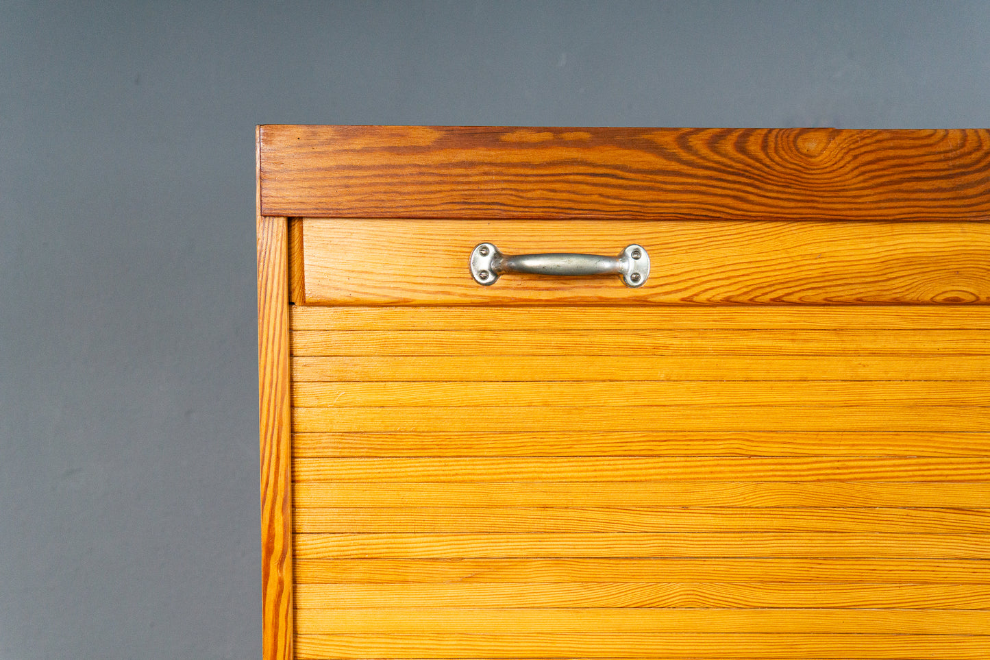 Praktischer Vintage Rollladenschrank, Mid-Century - Aktenschrank Kommode Regal Schrank Büro Alt MÖBLINGER