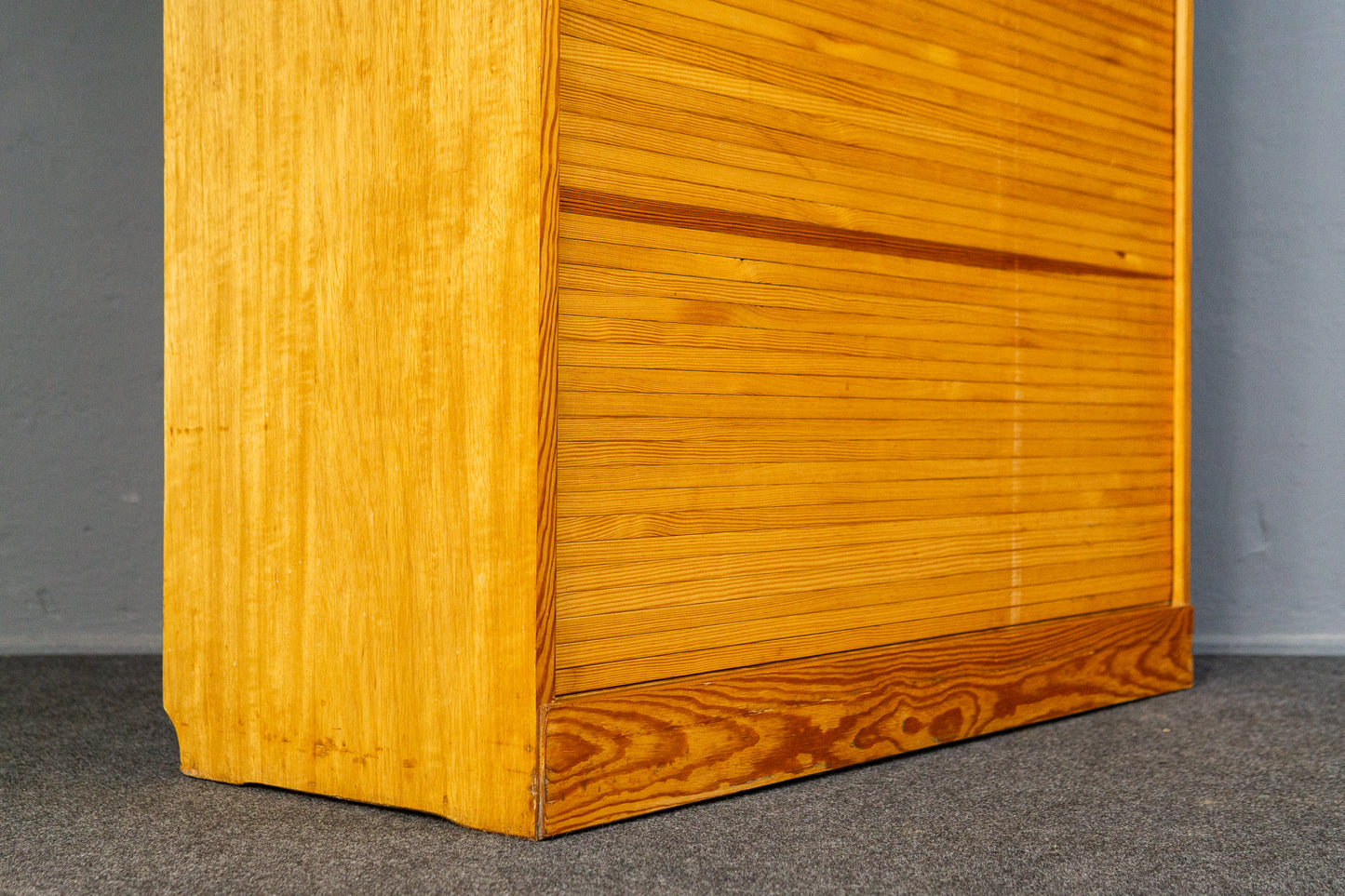 Praktischer Vintage Rollladenschrank, Mid-Century - Aktenschrank Kommode Regal Schrank Büro Alt MÖBLINGER