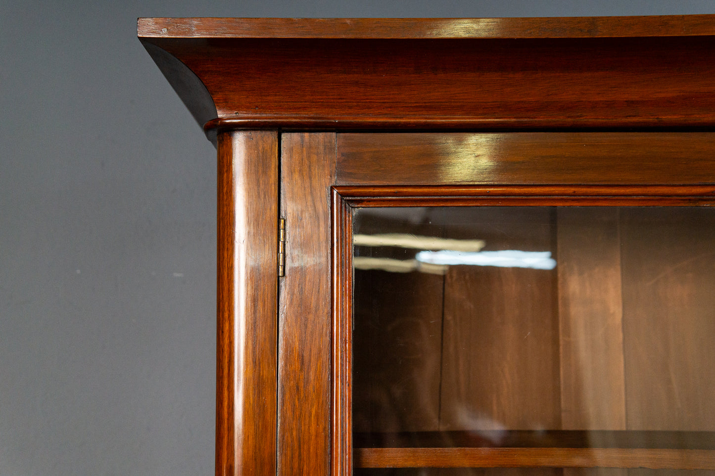 eleganter englischer Bücherschrank, um 1900 - Büro-Bookcase Regal Sekretär Schreibtisch Schrank Alt Antik MÖBLINGER