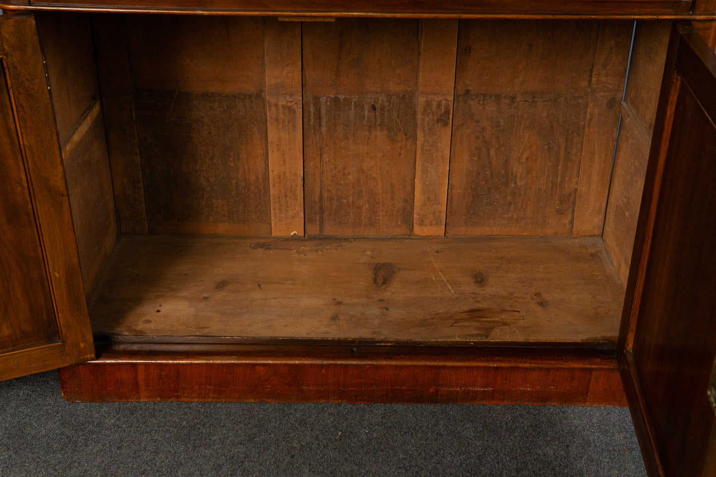 eleganter englischer Bücherschrank, um 1900 - Büro-Bookcase Regal Sekretär Schreibtisch Schrank Alt Antik MÖBLINGER