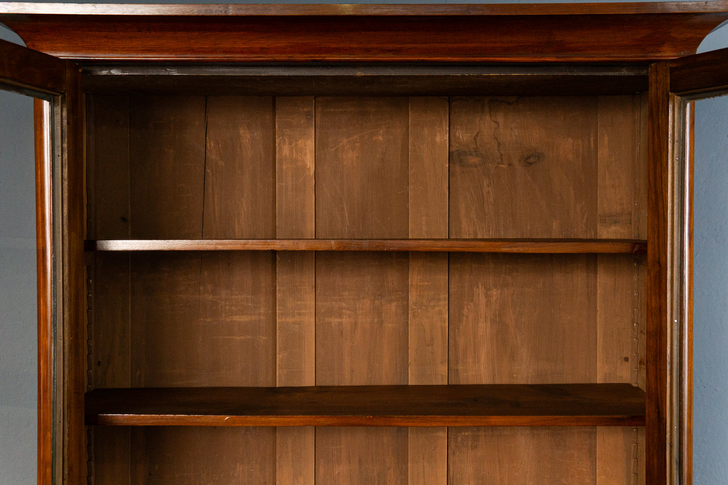 eleganter englischer Bücherschrank, um 1900 - Büro-Bookcase Regal Sekretär Schreibtisch Schrank Alt Antik MÖBLINGER