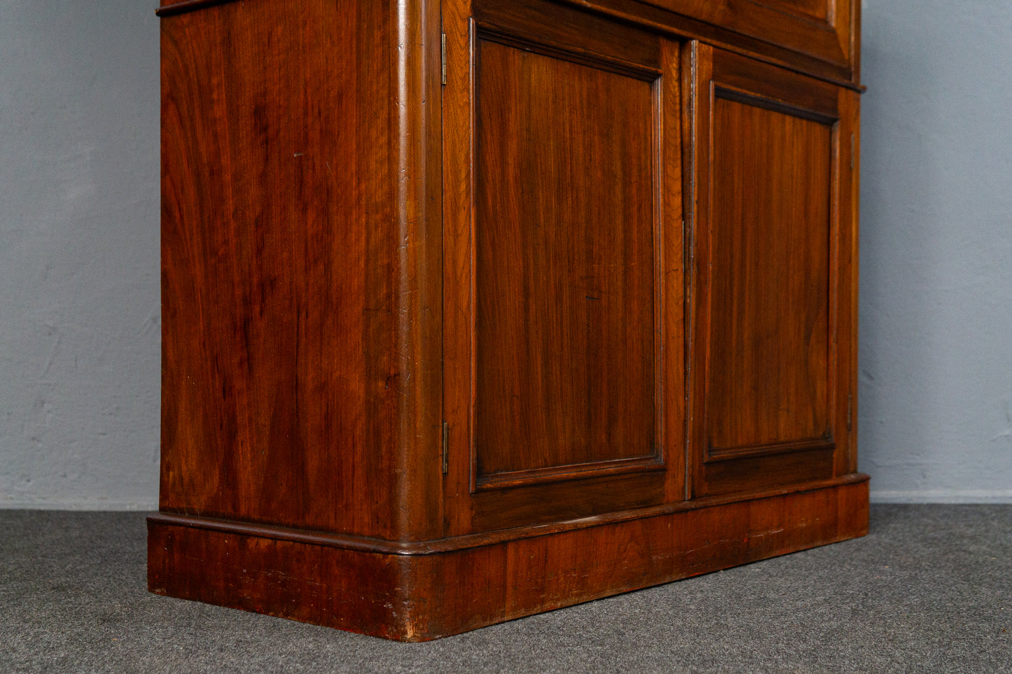 eleganter englischer Bücherschrank, um 1900 - Büro-Bookcase Regal Sekretär Schreibtisch Schrank Alt Antik MÖBLINGER