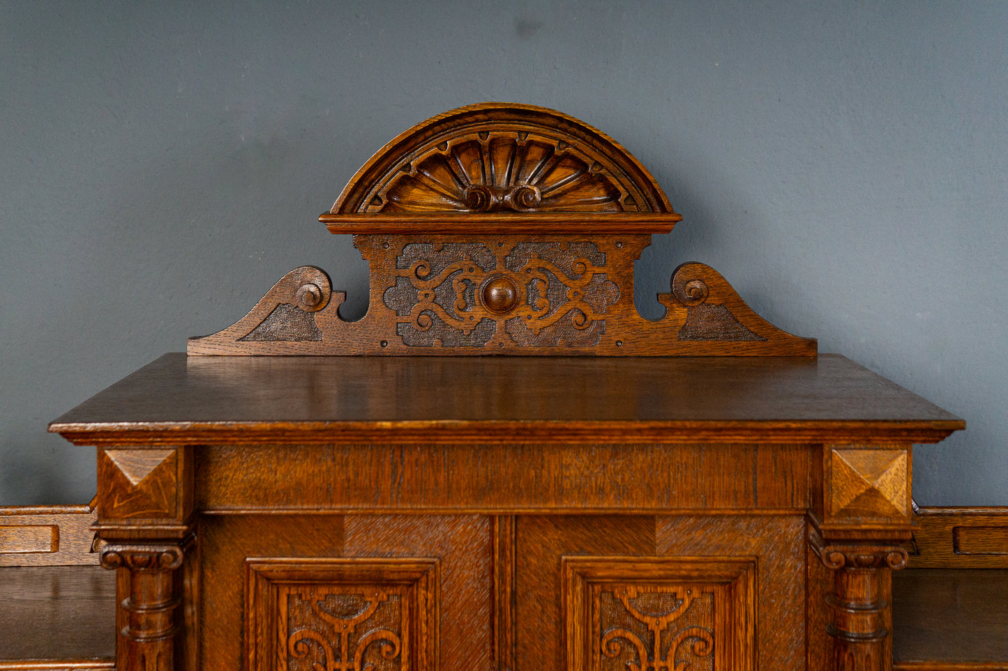 rest. Schreibtisch Sekretär Tisch Desk Büro Eiche Antik MÖBLINGER 2411_1304