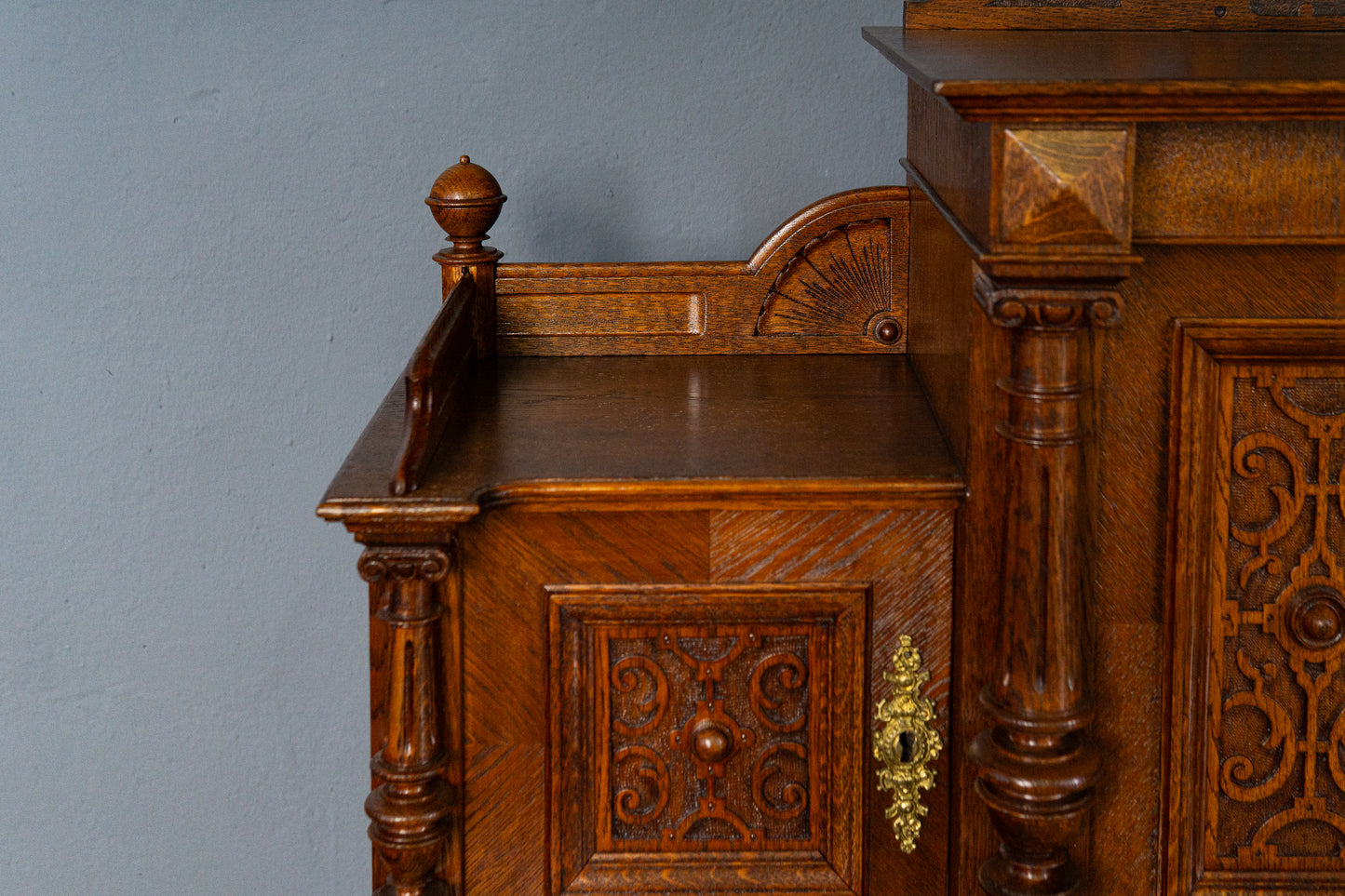 rest. Schreibtisch Sekretär Tisch Desk Büro Eiche Antik MÖBLINGER 2411_1304