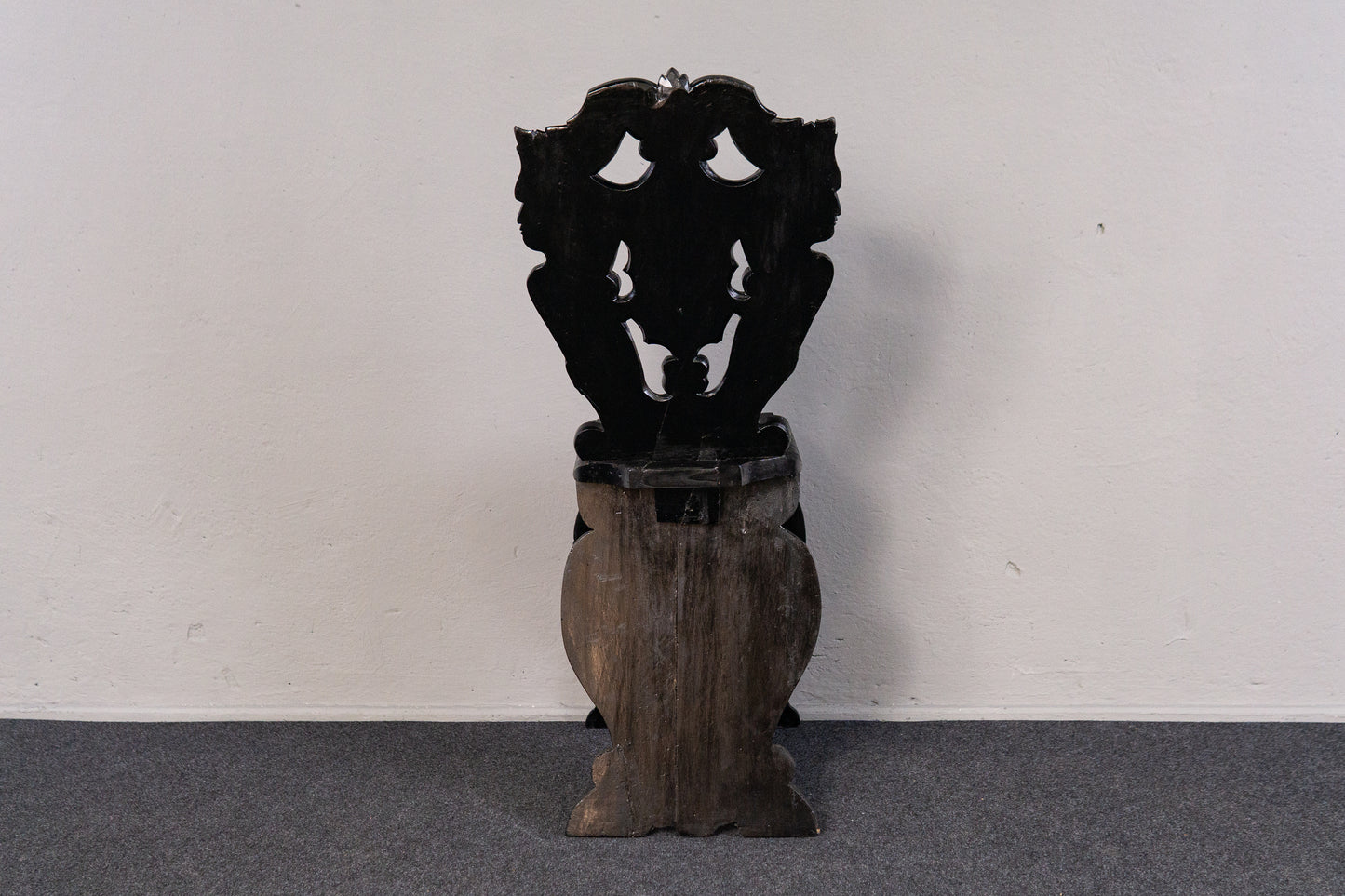 Außergewöhnliches 3er Set Sgabello Brettstühle, 2.Hälfte des 19.Jahrhunderts - Historismus Italienische Stühle Sessel Tisch Alt Antik MÖBLINGER