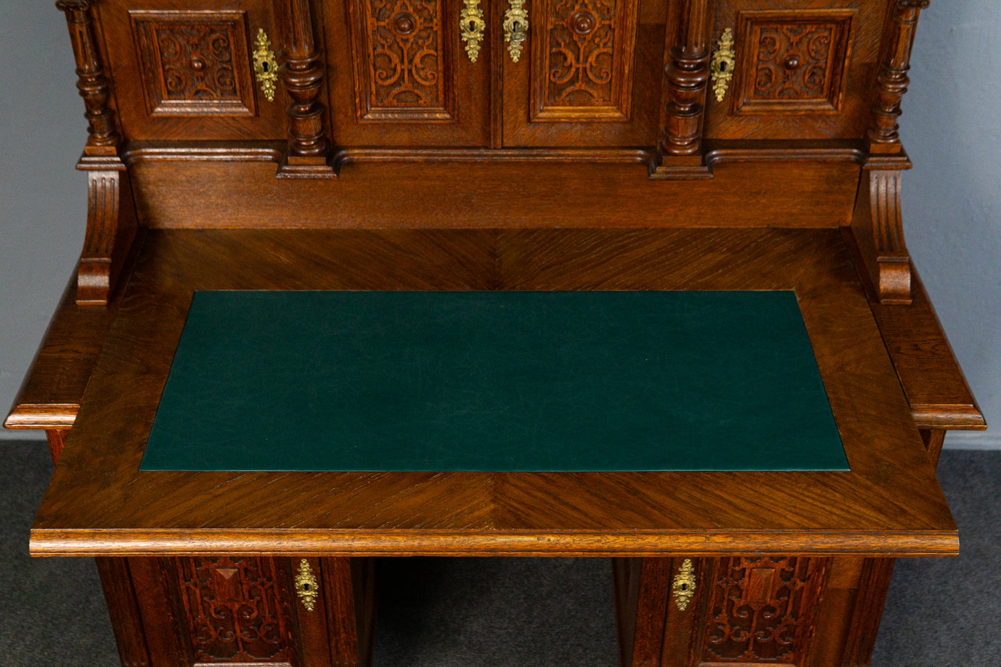 rest. Schreibtisch Sekretär Tisch Desk Büro Eiche Antik MÖBLINGER 2411_1304