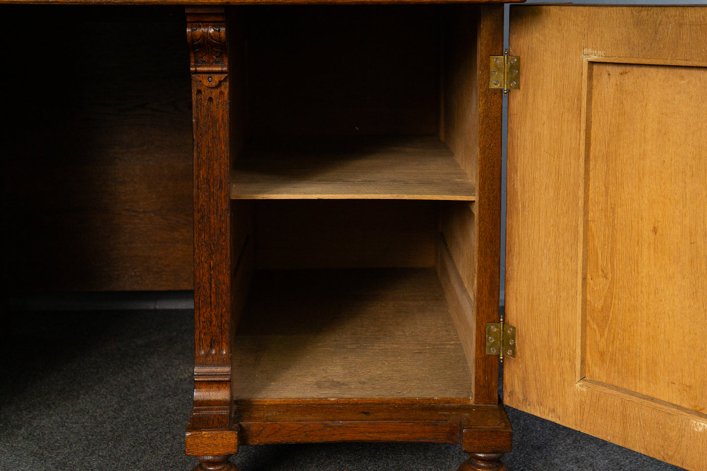 rest. Schreibtisch Sekretär Tisch Desk Büro Eiche Antik MÖBLINGER 2411_1304