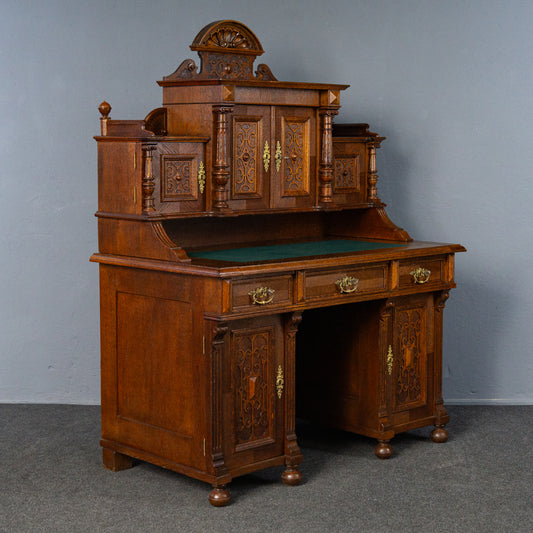 rest. Schreibtisch Sekretär Tisch Desk Büro Eiche Antik MÖBLINGER 2411_1304