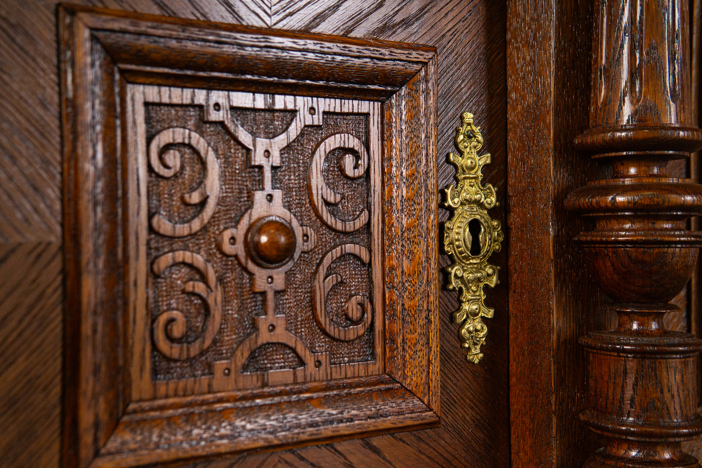 rest. Schreibtisch Sekretär Tisch Desk Büro Eiche Antik MÖBLINGER 2411_1304