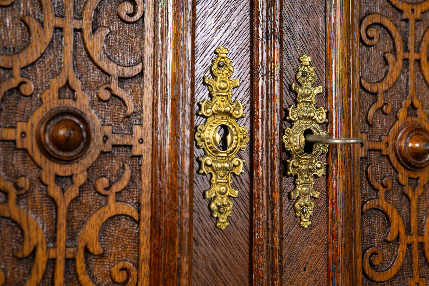 rest. Schreibtisch Sekretär Tisch Desk Büro Eiche Antik MÖBLINGER 2411_1304