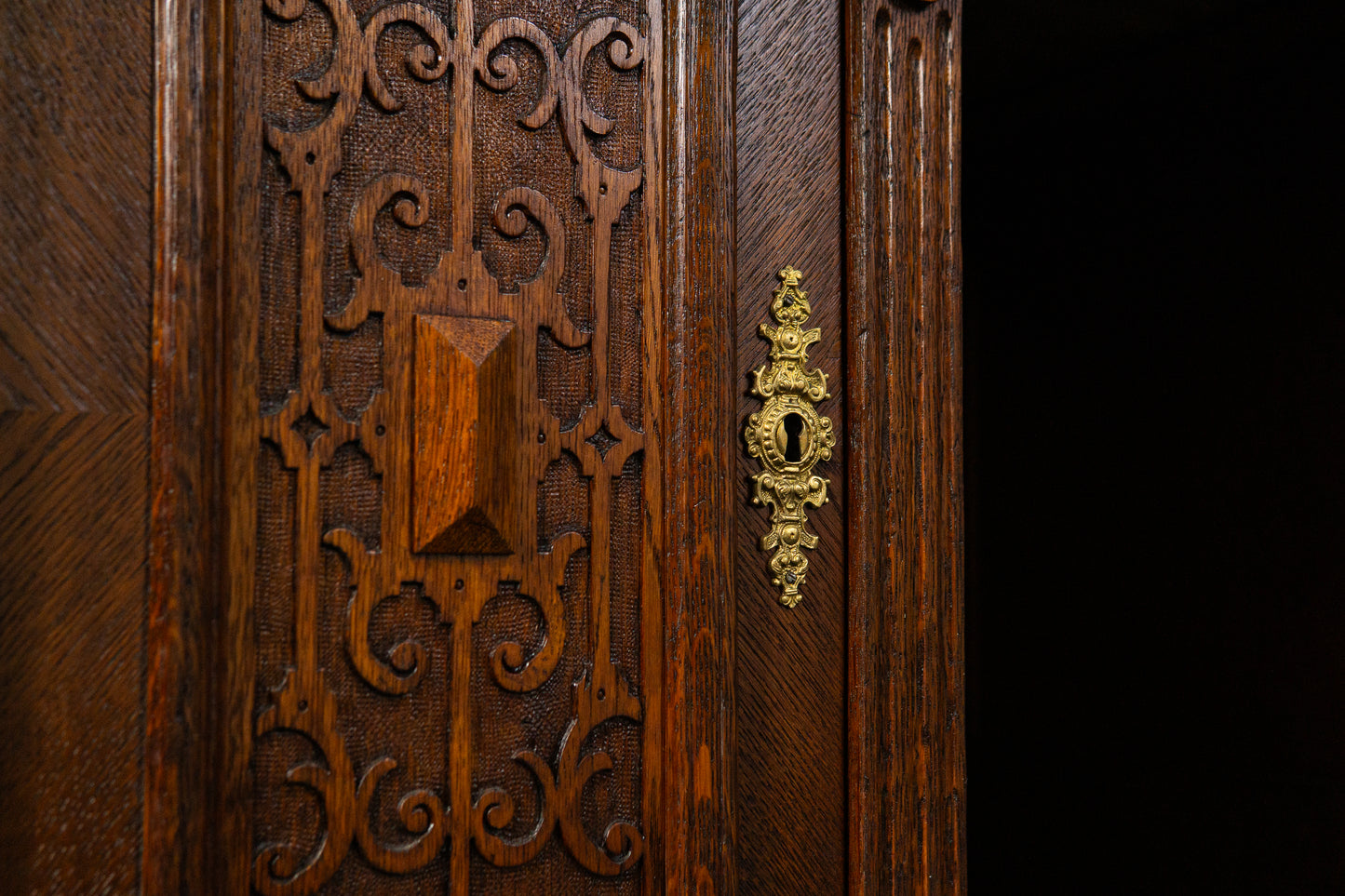 rest. Schreibtisch Sekretär Tisch Desk Büro Eiche Antik MÖBLINGER 2411_1304