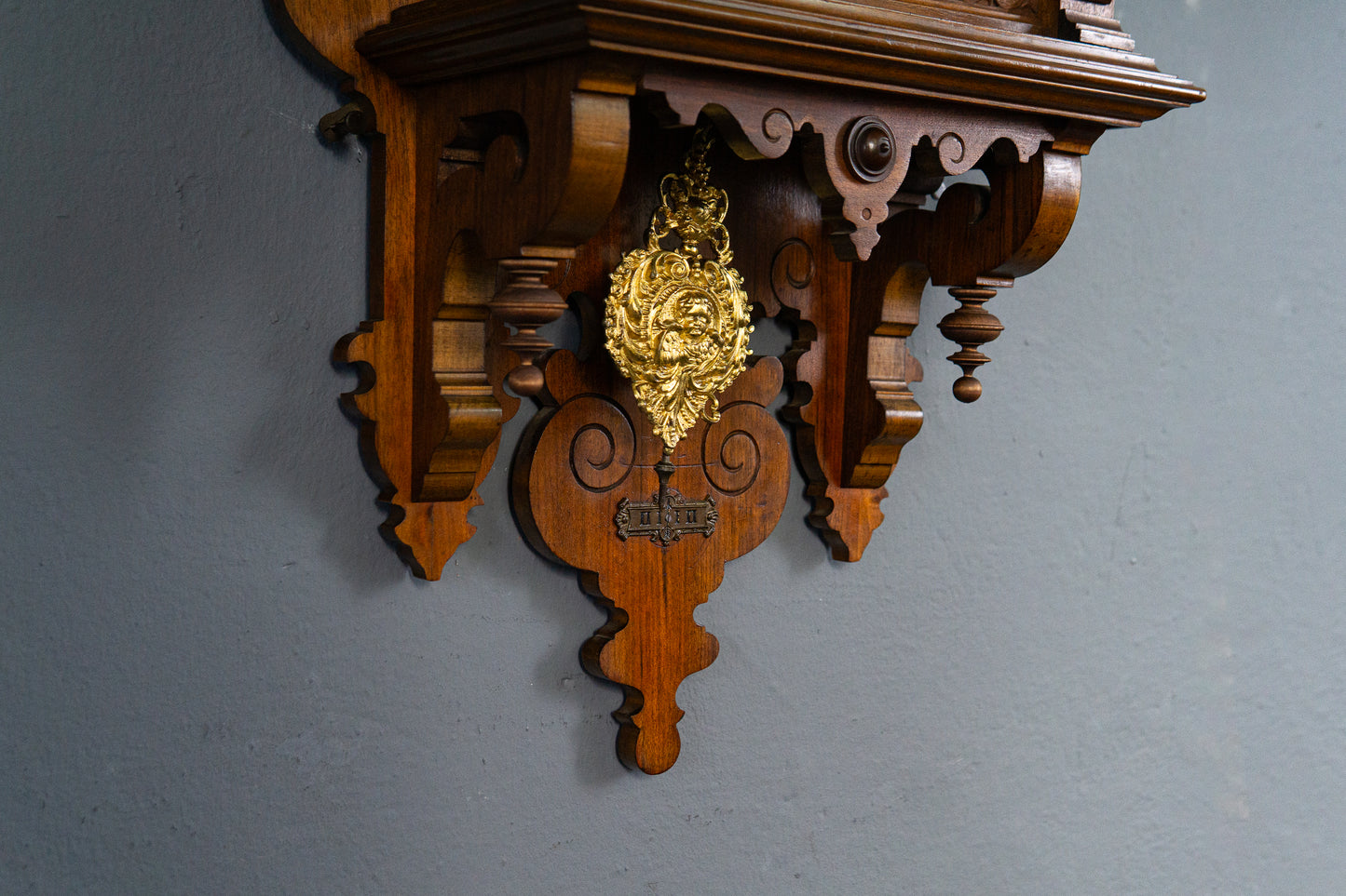 Feine Gründerzeit Wanduhr, Ende des 19.Jahrhunderts - Antik Freischwinger Clock Wanduhr Regulator Alt MÖBLINGER