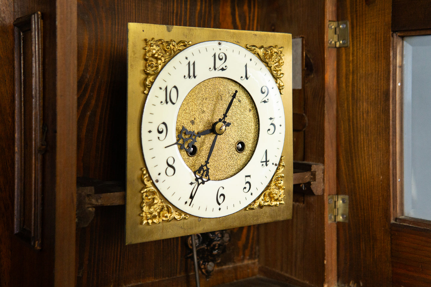 Feine Gründerzeit Wanduhr, Ende des 19.Jahrhunderts - Antik Freischwinger Clock Wanduhr Regulator Alt MÖBLINGER