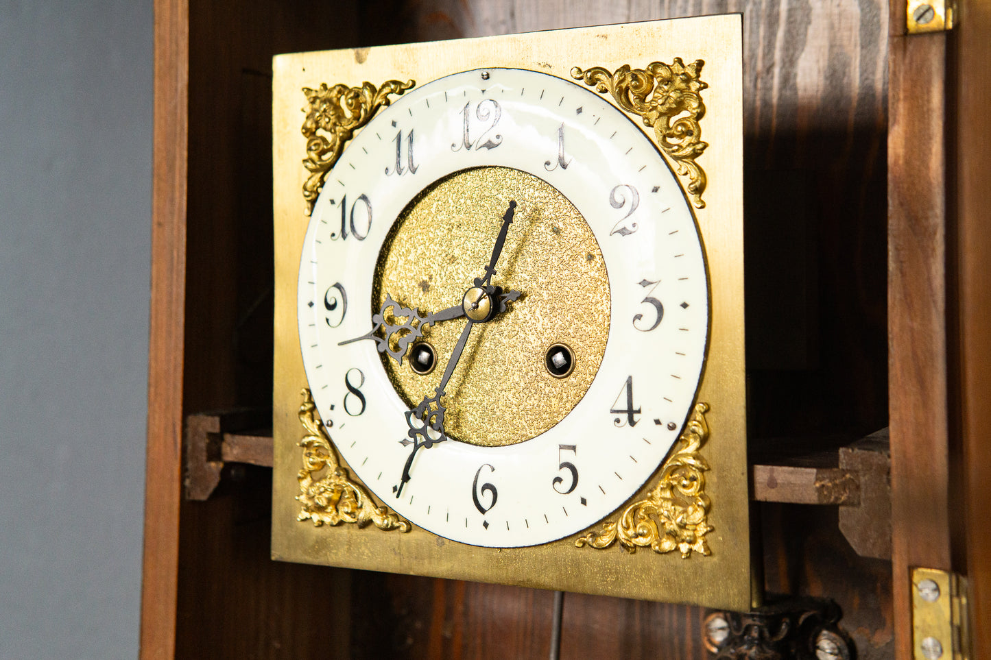 Feine Gründerzeit Wanduhr, Ende des 19.Jahrhunderts - Antik Freischwinger Clock Wanduhr Regulator Alt MÖBLINGER