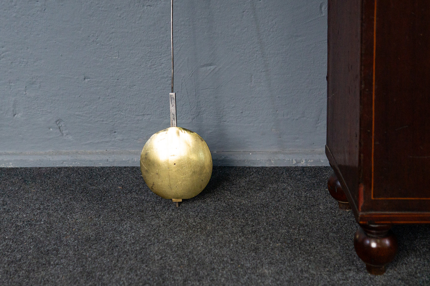 Elegante Englische Standuhr, 1.Hälfte des 19.Jahrhunderts - Clock Wohnzimmer Pendel Gewichte Uhrwerk Uhr Alt Antik MÖBLINGER