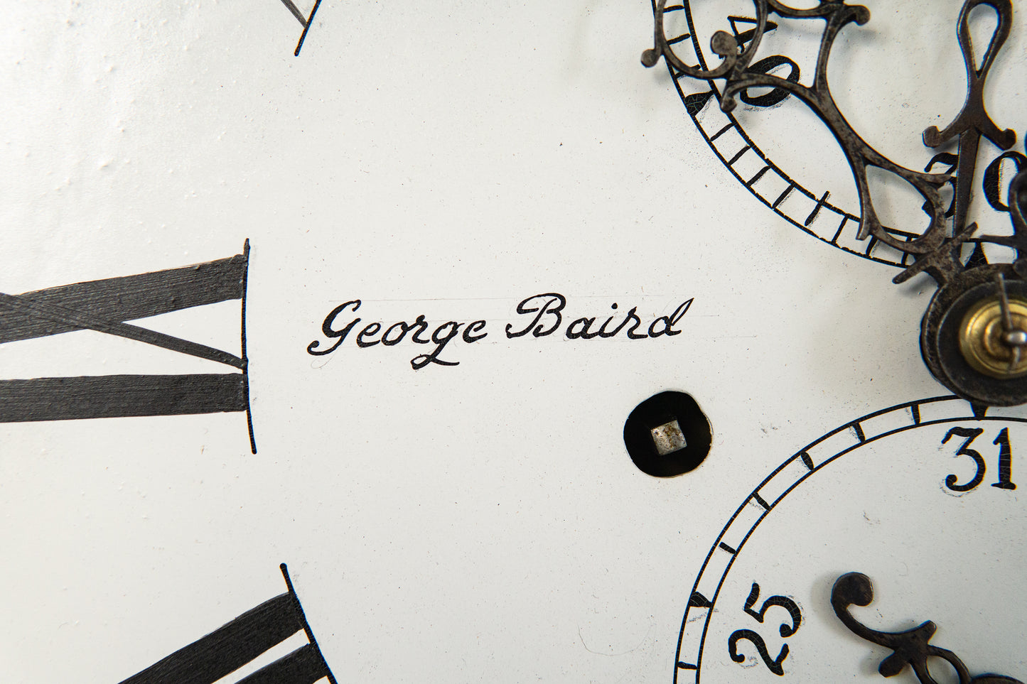 Elegante Englische Standuhr, 1.Hälfte des 19.Jahrhunderts - Clock Wohnzimmer Pendel Gewichte Uhrwerk Uhr Alt Antik MÖBLINGER