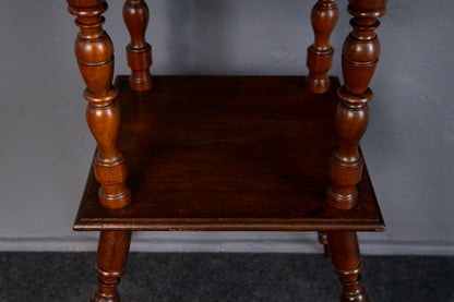 Tisch Blumentisch Beistelltisch Regal Hocker Alt Antik MÖBLINGER 2410_2802