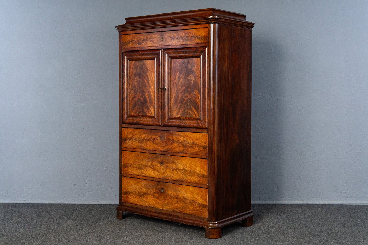 Silberschrank Weinschrank Schrank Regal Anrichte Antik 208