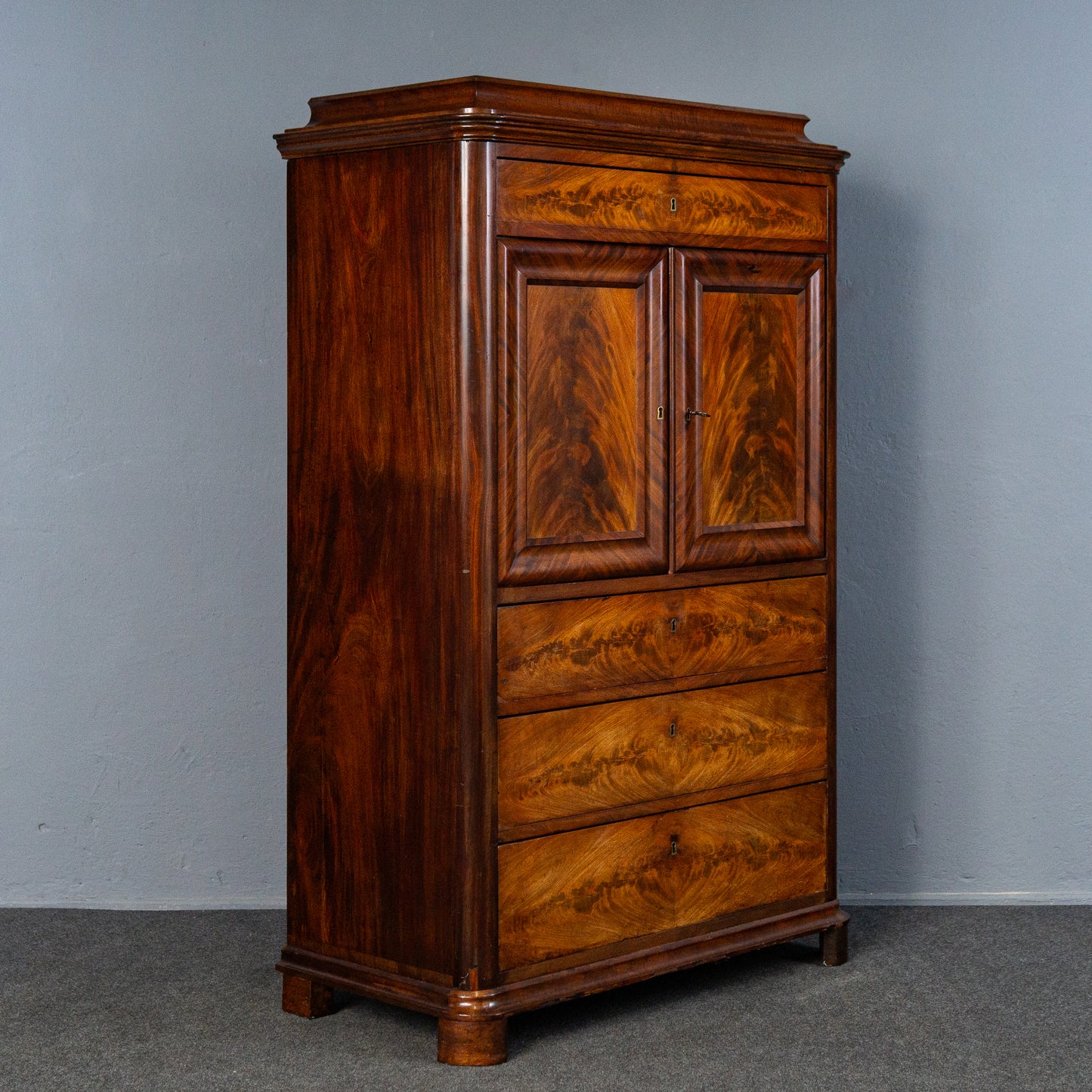 Silberschrank Weinschrank Schrank Regal Anrichte Antik 208