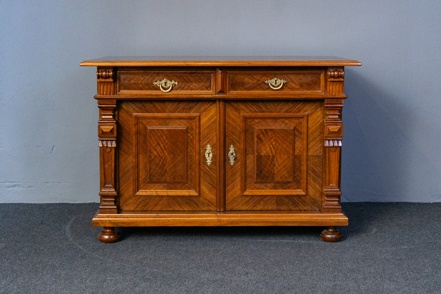 restaur. Gründerzeit Kommode Anrichte Schrank Regal Antik MÖBLINGER 2410_3102