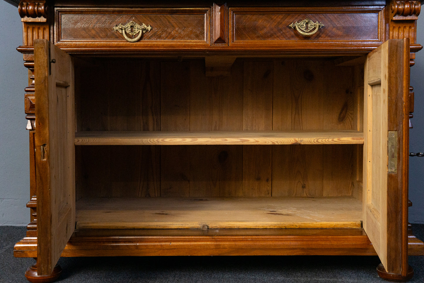 restaur. Gründerzeit Kommode Anrichte Schrank Regal Antik MÖBLINGER 2410_3102