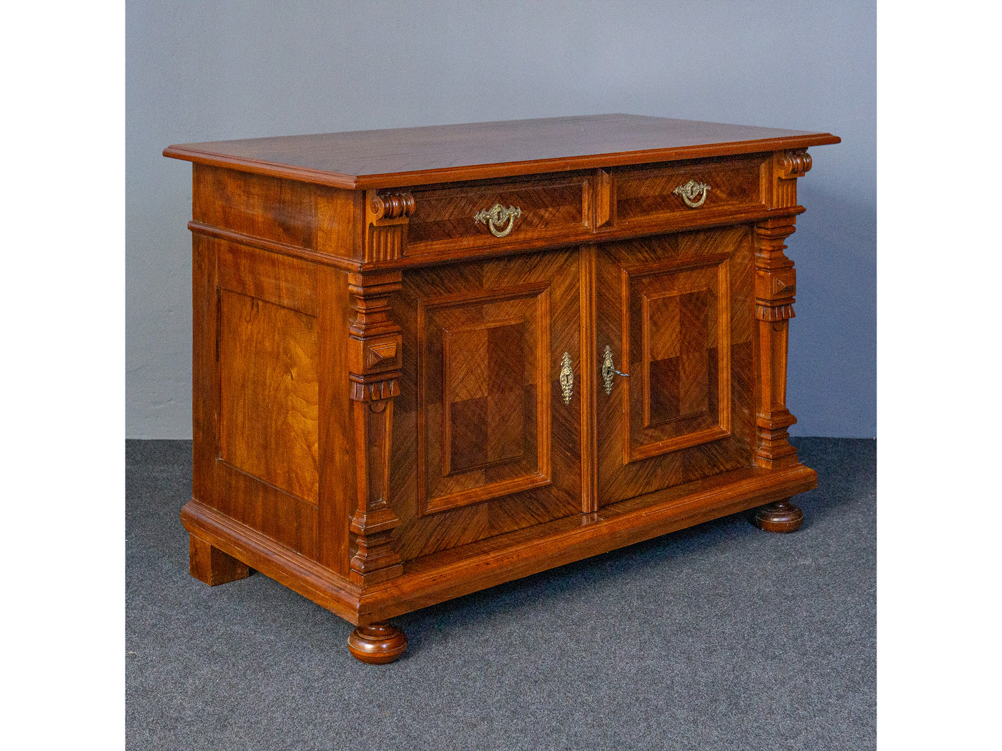 restaur. Gründerzeit Kommode Anrichte Schrank Regal Antik MÖBLINGER 2410_3102
