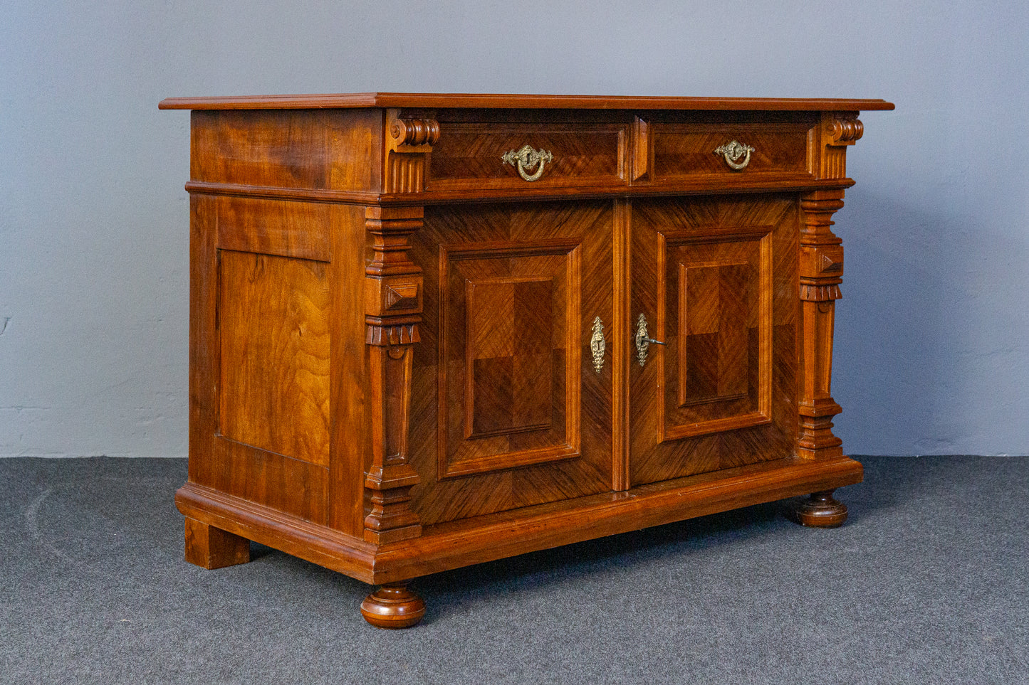 restaur. Gründerzeit Kommode Anrichte Schrank Regal Antik MÖBLINGER 2410_3102