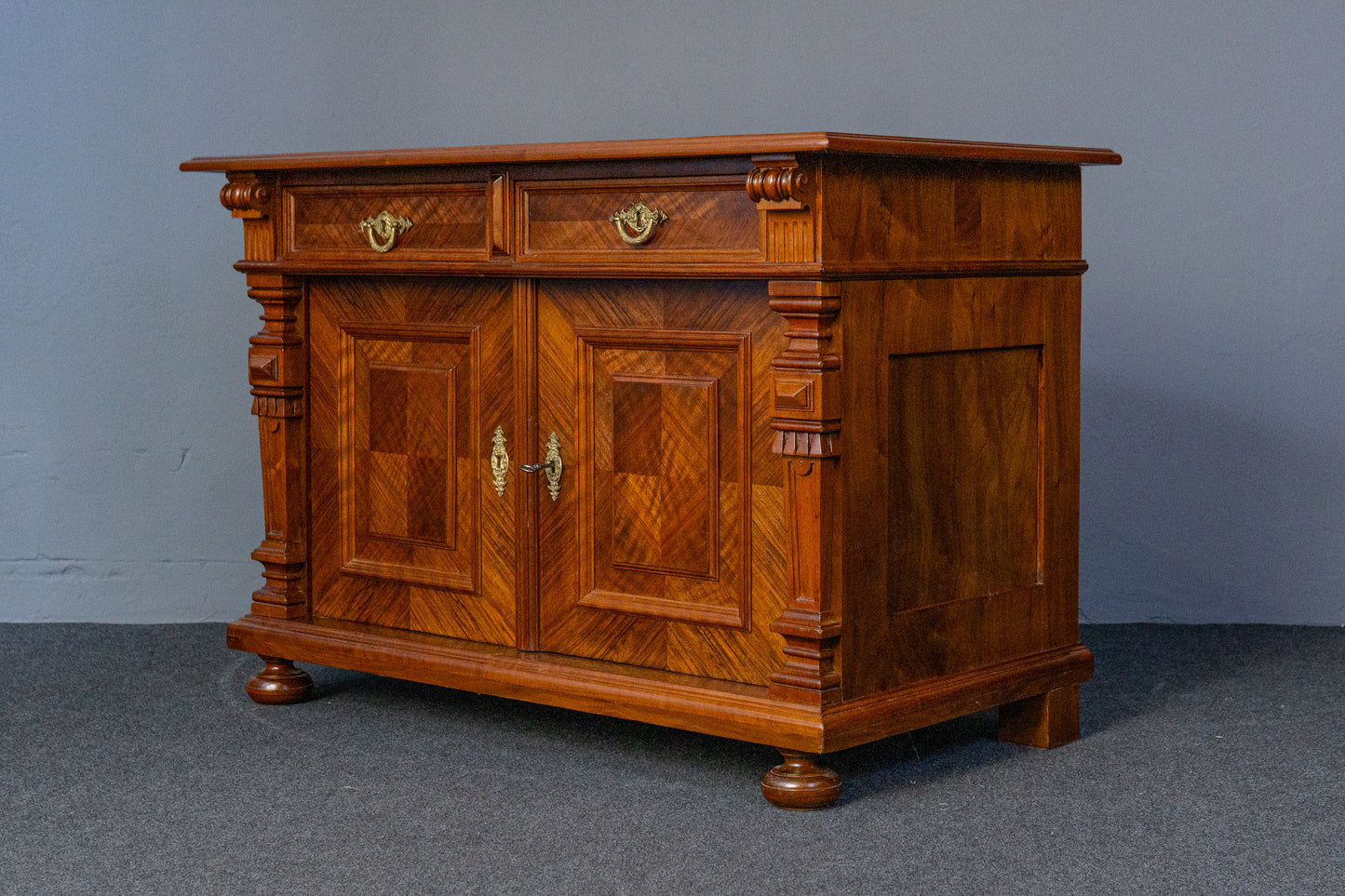 restaur. Gründerzeit Kommode Anrichte Schrank Regal Antik MÖBLINGER 2410_3102
