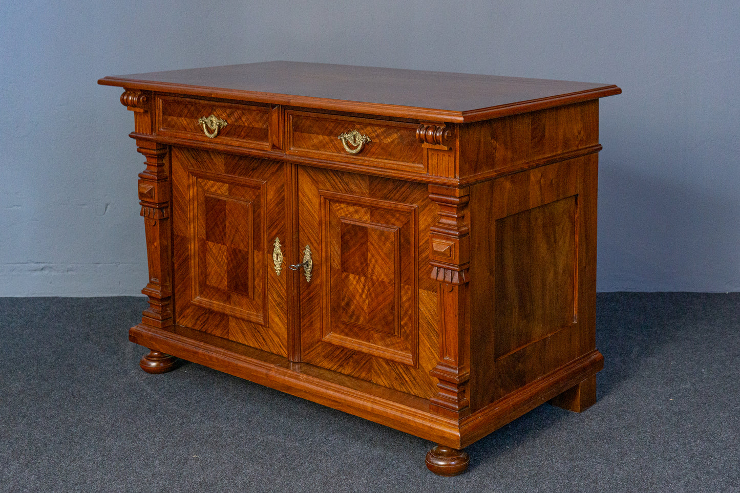 restaur. Gründerzeit Kommode Anrichte Schrank Regal Antik MÖBLINGER 2410_3102