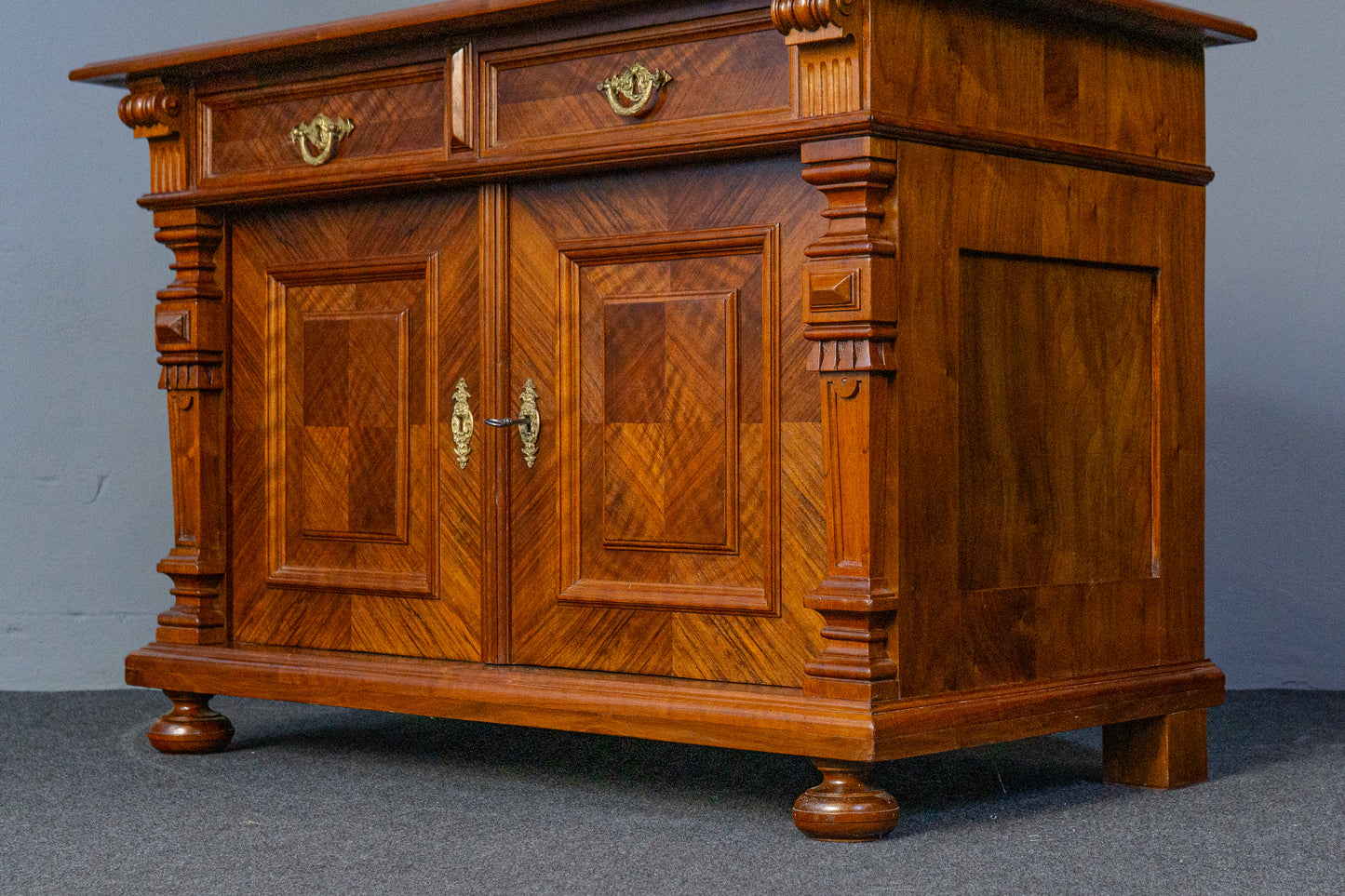 restaur. Gründerzeit Kommode Anrichte Schrank Regal Antik MÖBLINGER 2410_3102