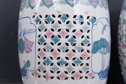 Hocker Blumen Tisch Porzellan Ablage Deko Alt Vintage 2211_2806