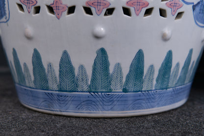 Hocker Blumen Tisch Porzellan Ablage Deko Alt Vintage 2211_2806