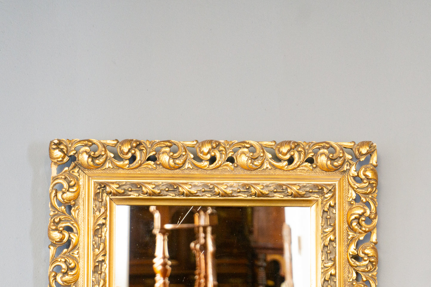 großer antiker Wand Spiegel Mirror Flur Vintage Antik MÖBLINGER 2411_0506