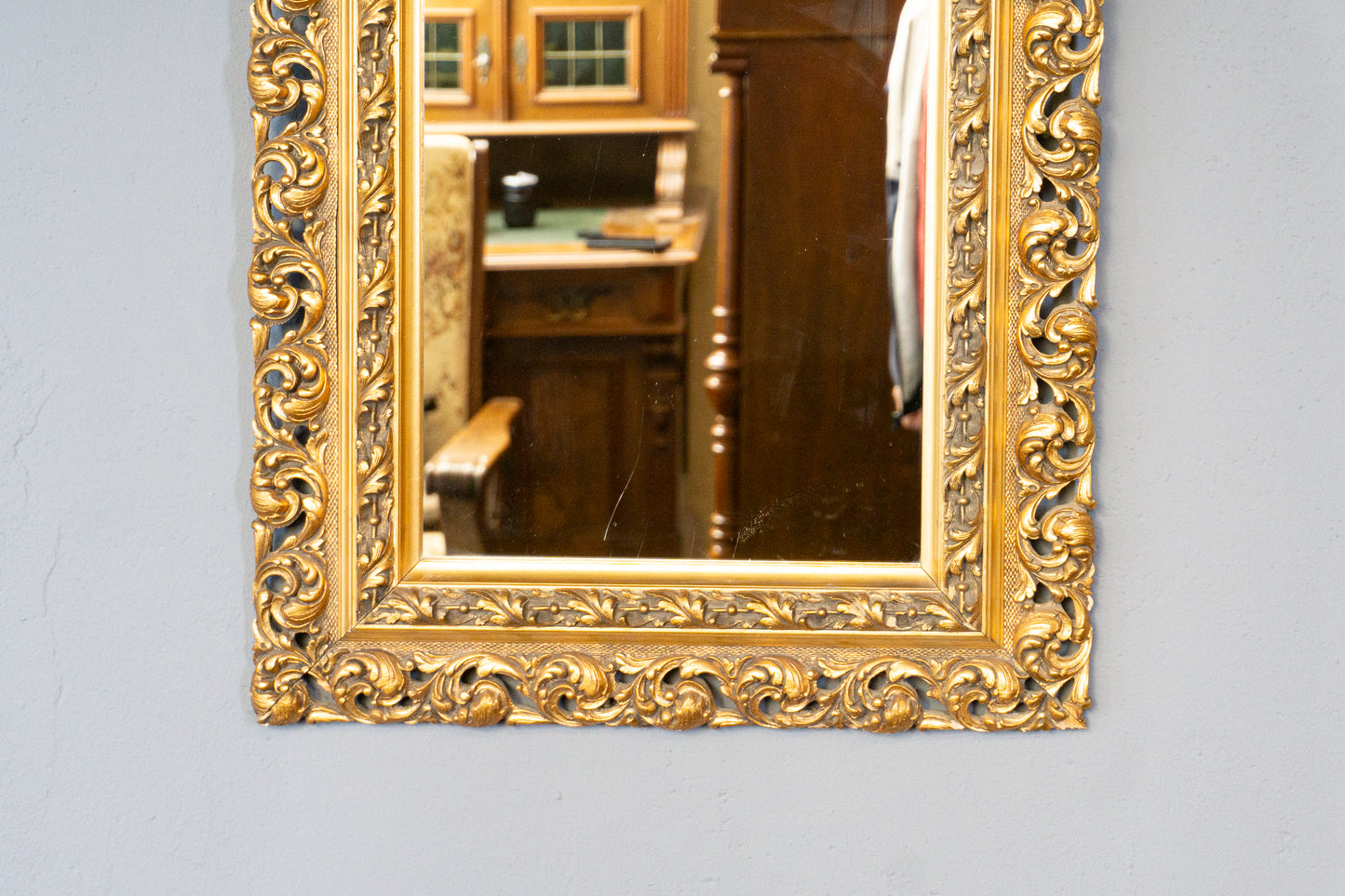 großer antiker Wand Spiegel Mirror Flur Vintage Antik MÖBLINGER 2411_0506
