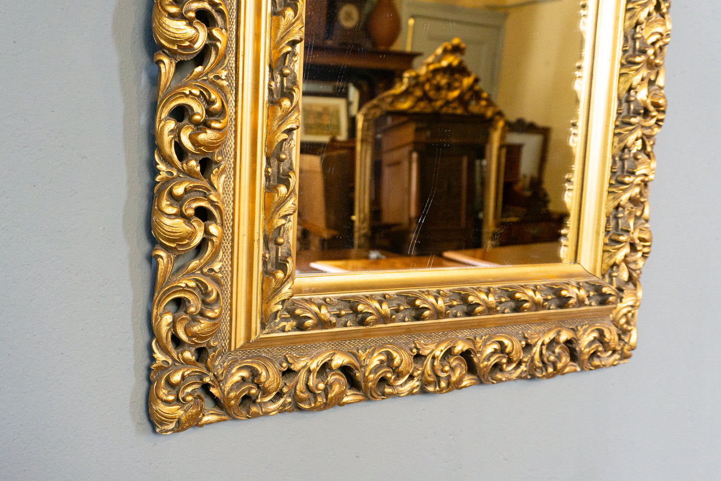 großer antiker Wand Spiegel Mirror Flur Vintage Antik MÖBLINGER 2411_0506