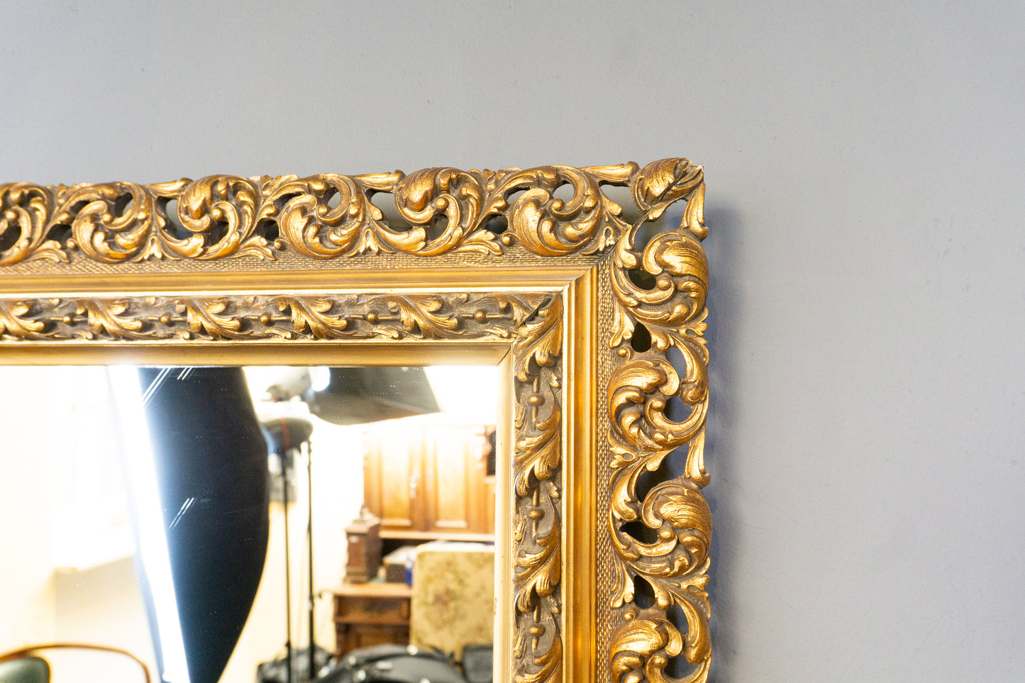 großer antiker Wand Spiegel Mirror Flur Vintage Antik MÖBLINGER 2411_0506